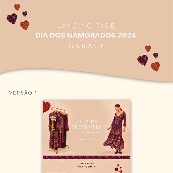 Landing Page Dia dos Namorados — Garage Rio